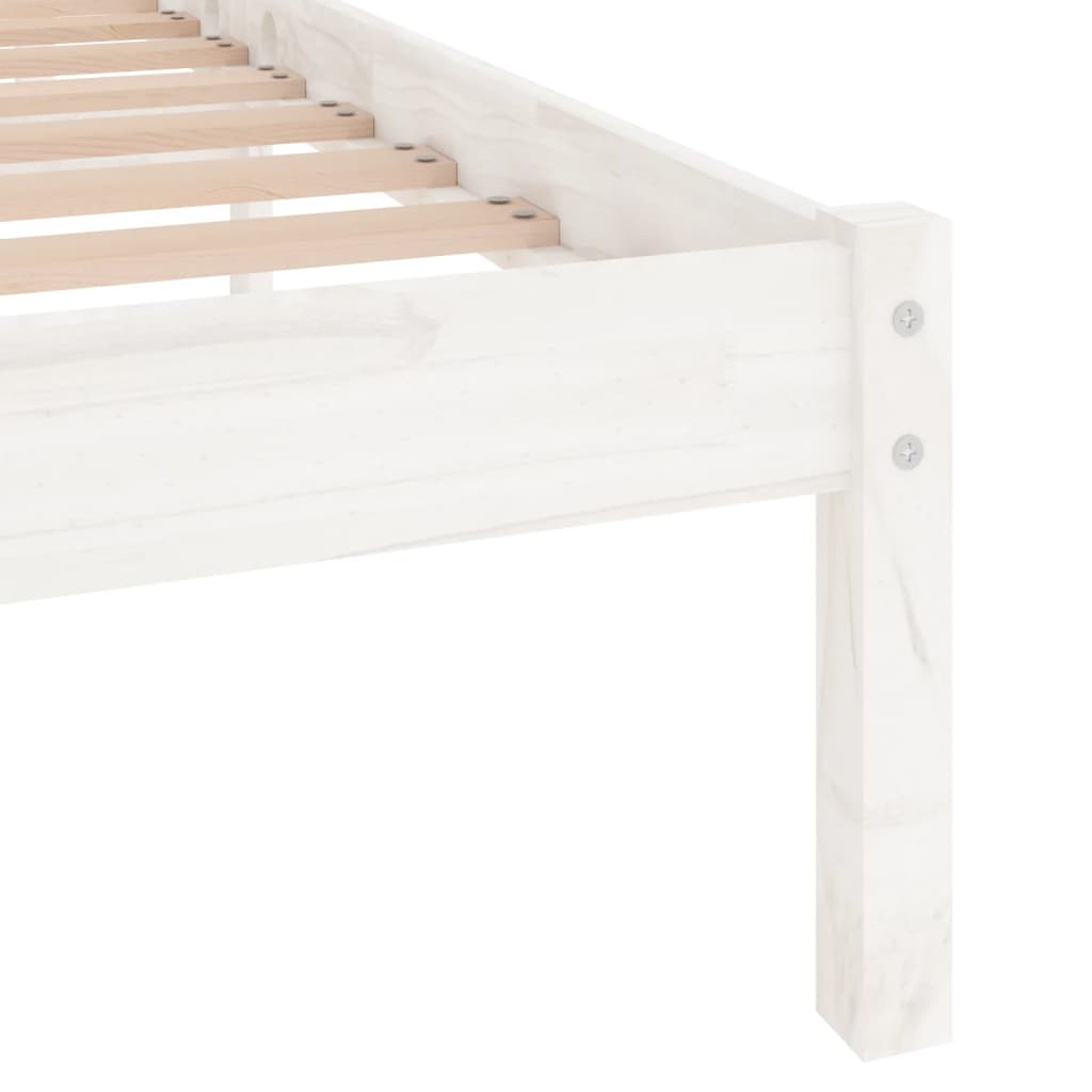 vidaXL 810012 vidaXL Bed Frame without Mattress Solid Wood 120x200 cm