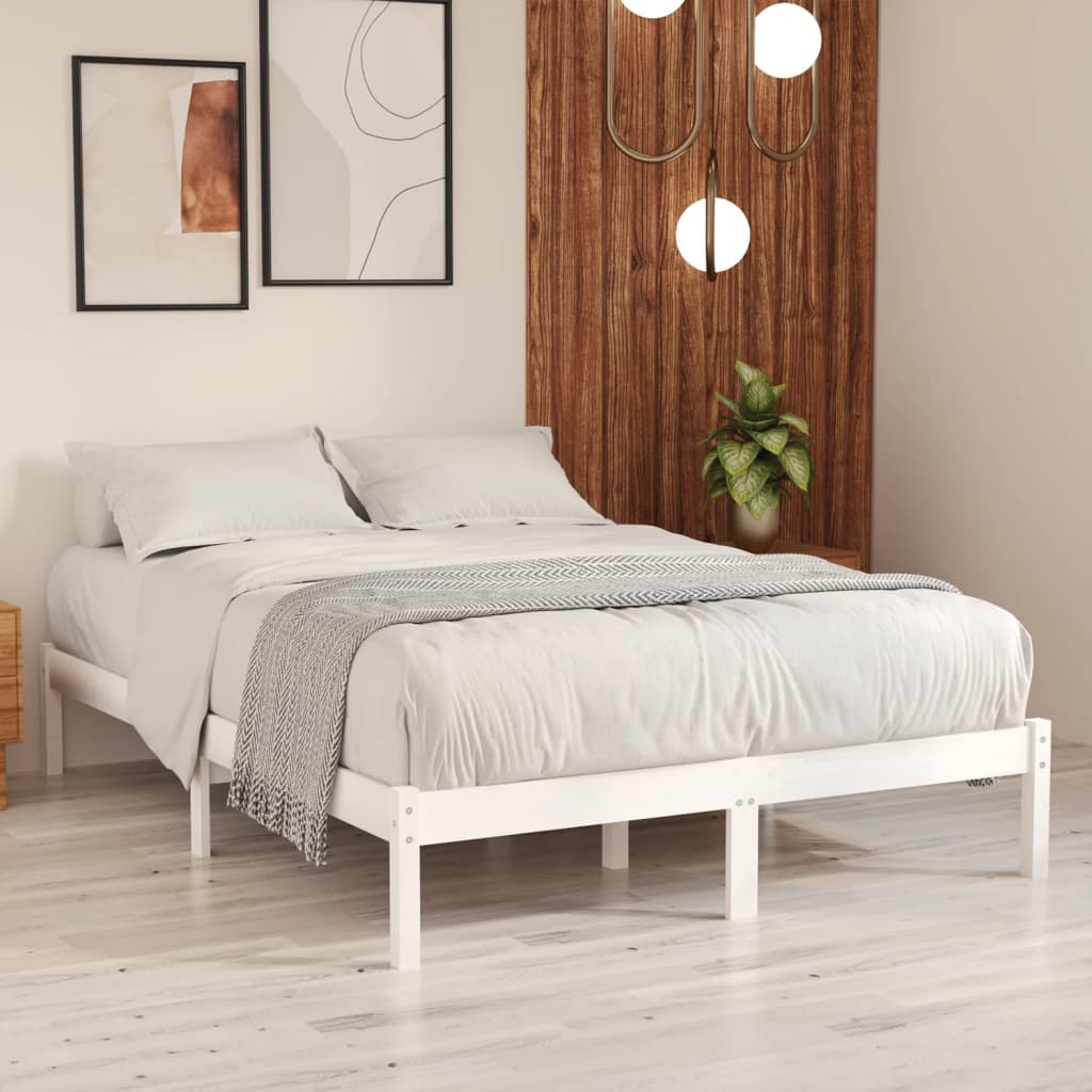 vidaXL 810012 vidaXL Bed Frame without Mattress Solid Wood 120x200 cm