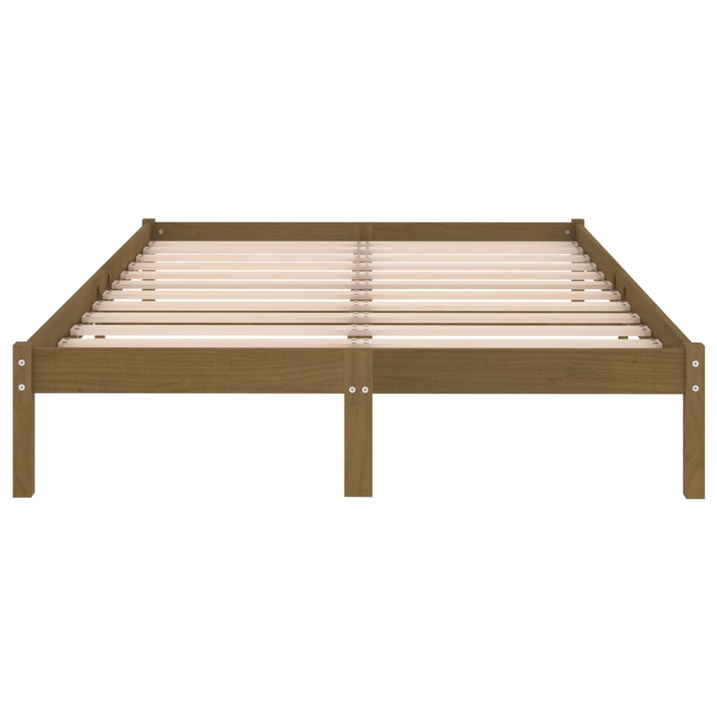 vidaXL 810012 vidaXL Bed Frame without Mattress Solid Wood 120x200 cm