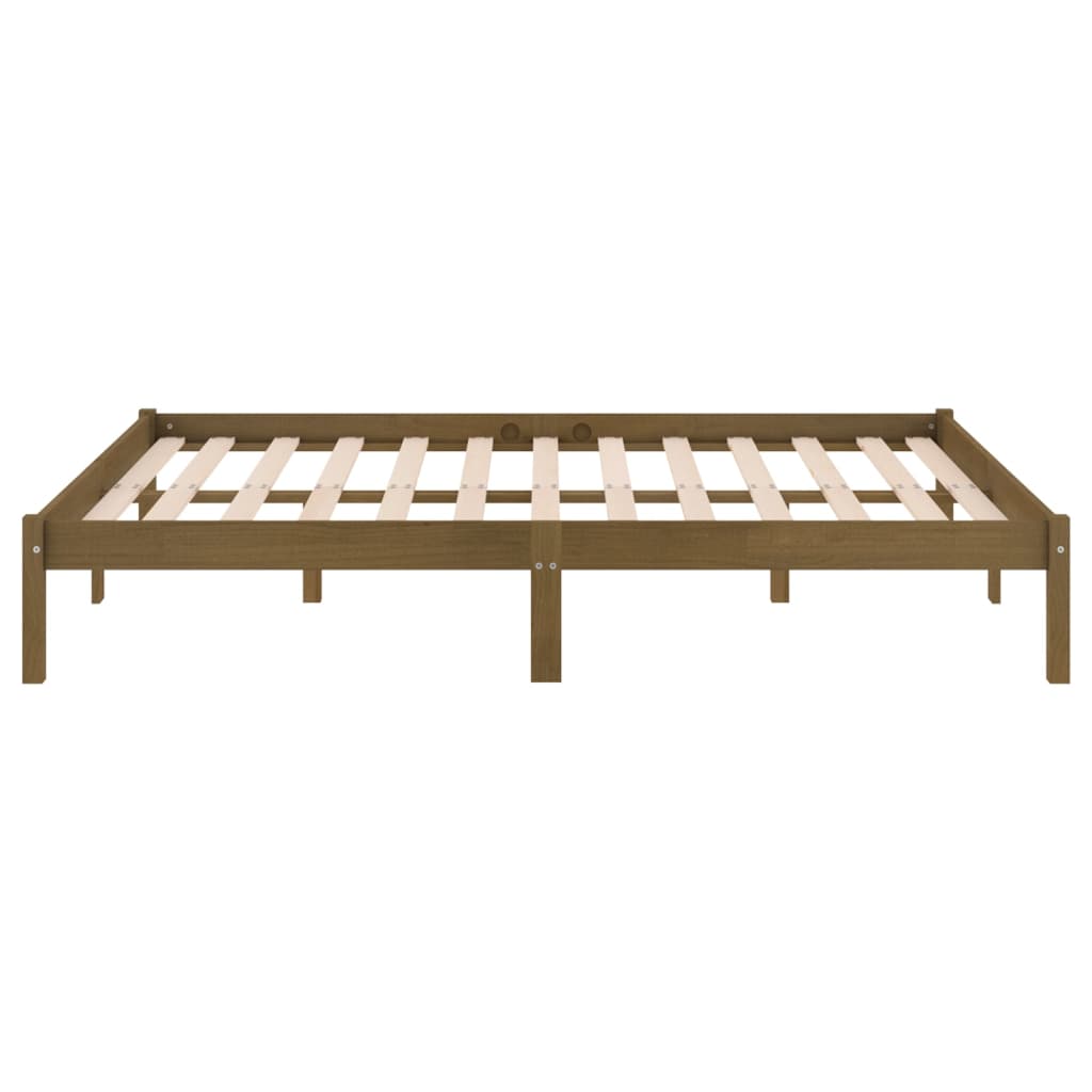 vidaXL 810012 vidaXL Bed Frame without Mattress Solid Wood 120x200 cm