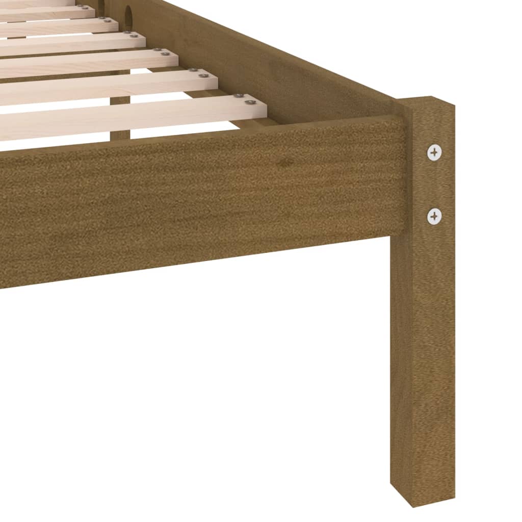 vidaXL 810012 vidaXL Bed Frame without Mattress Solid Wood 120x200 cm