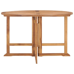 vidaXL Folding Garden Dining Table 110x110x75 cm Solid Wood Teak