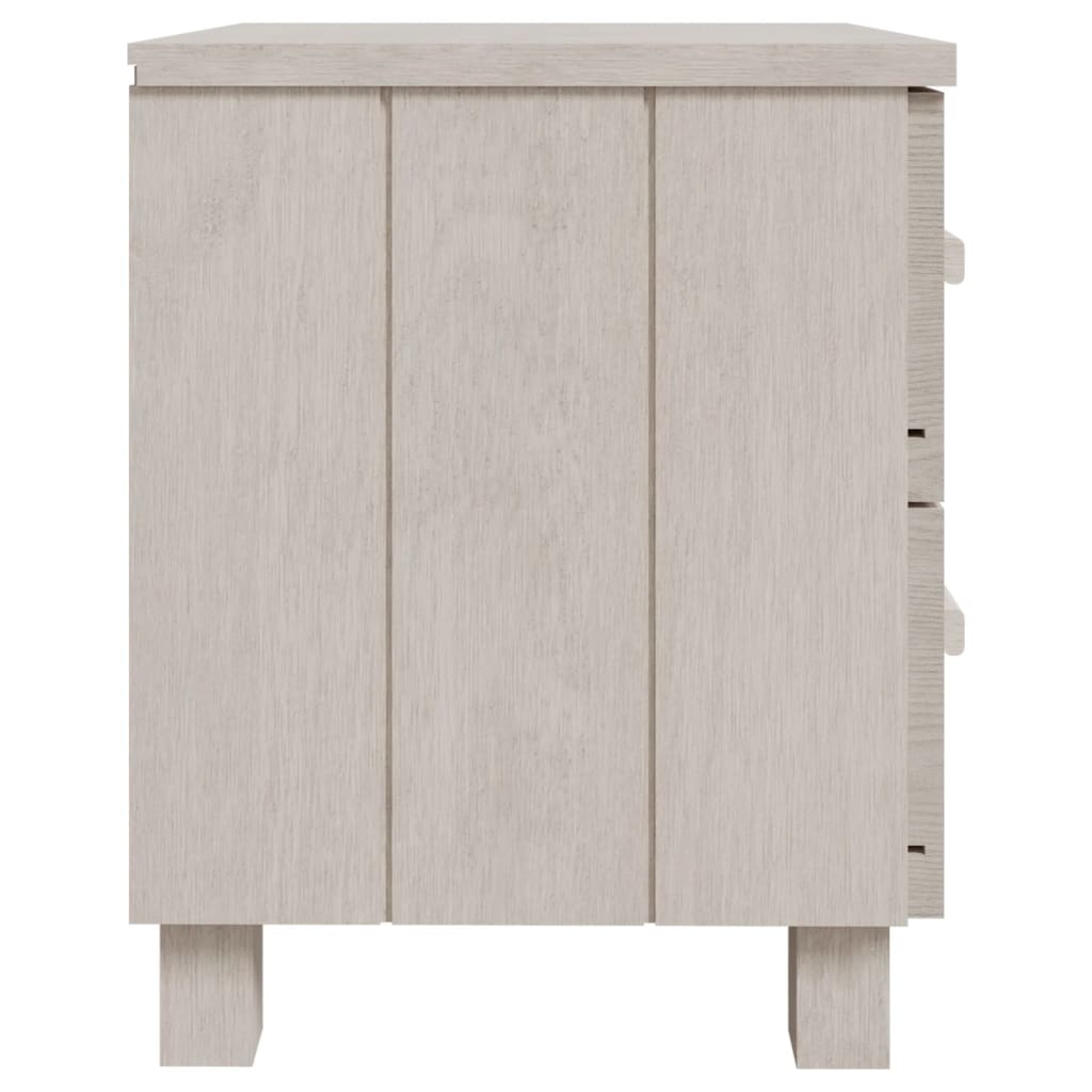 vidaXL Bedside Cabinets HAMAR 2 pcs Honey Brown 40x35x44.5cm Solid Wood