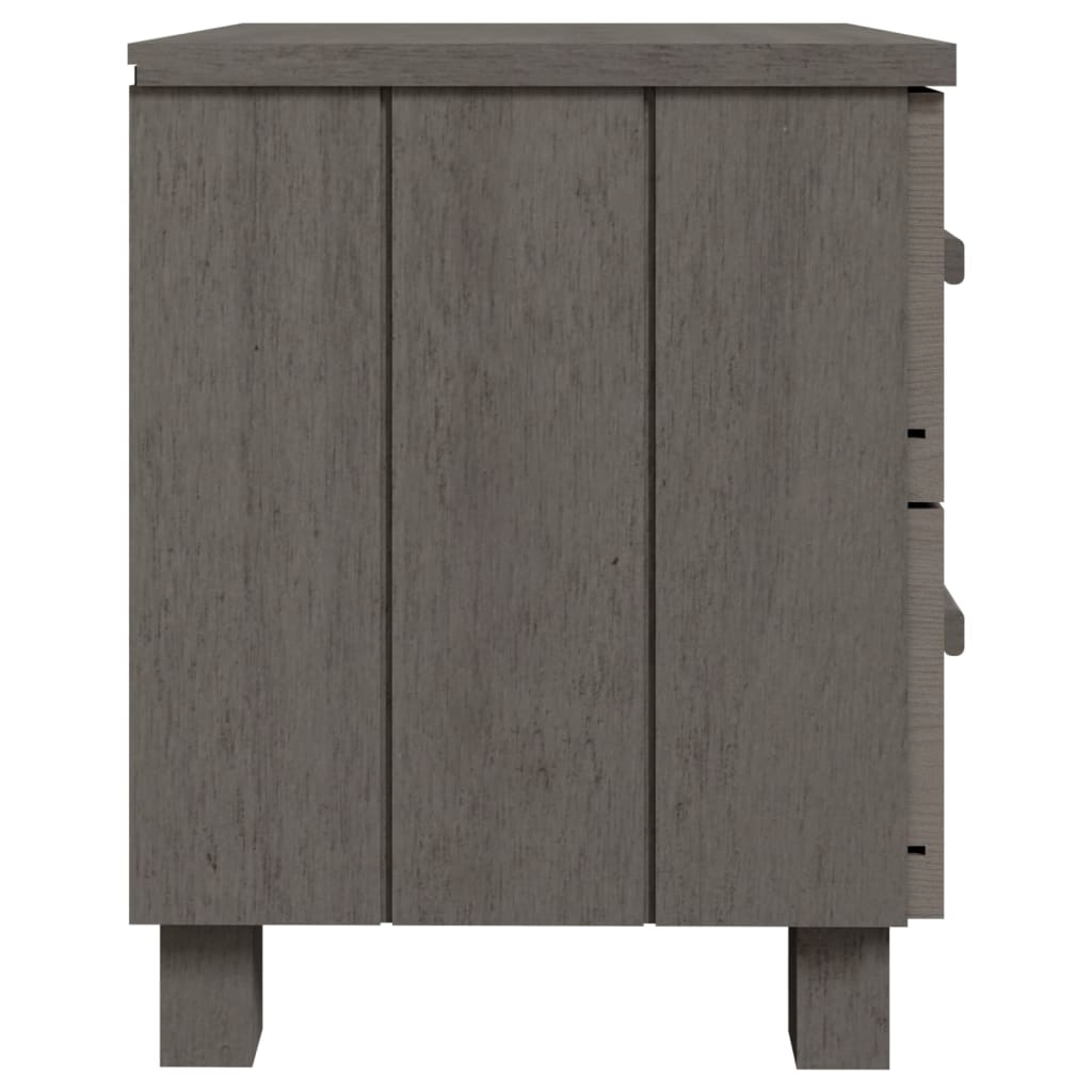 vidaXL Bedside Cabinets HAMAR 2 pcs Honey Brown 40x35x44.5cm Solid Wood