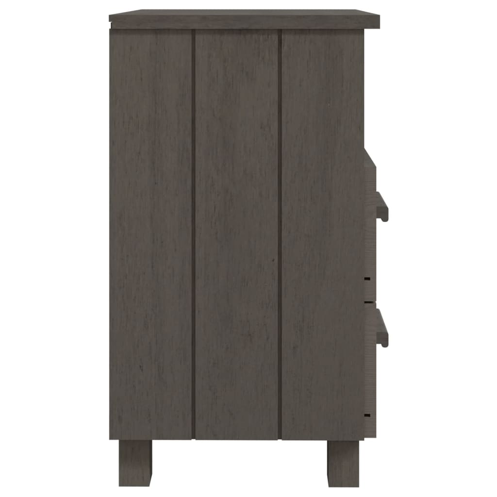 vidaXL Bedside Cabinet HAMAR Honey Brown 40x35x62 cm Solid Wood Pine