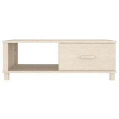 vidaXL Coffee Table HAMAR Light Grey 100x55x35 cm Solid Wood Pine