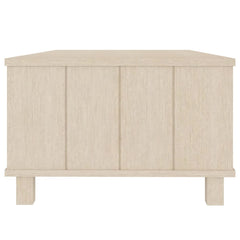 vidaXL Coffee Table HAMAR Light Grey 100x55x35 cm Solid Wood Pine