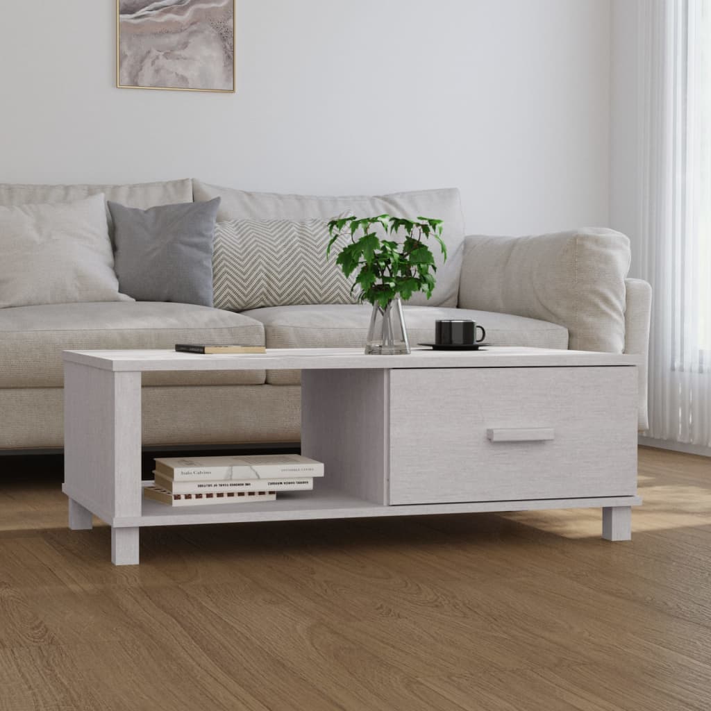 vidaXL Coffee Table HAMAR Honey Brown 100x55x35 cm Solid Wood Pine