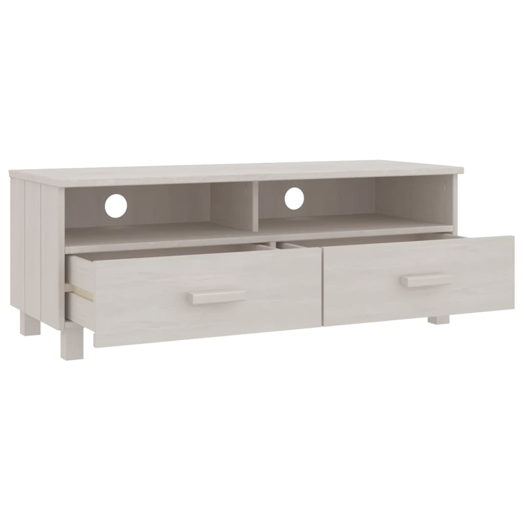 vidaXL TV Cabinet HAMAR Light Grey 106x40x40 cm Solid Wood Pine