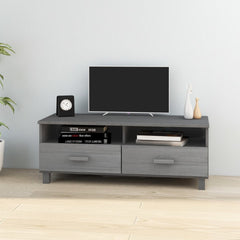 TV Cabinet HAMAR Dark  106x40x40 cm Solid Wood Pine