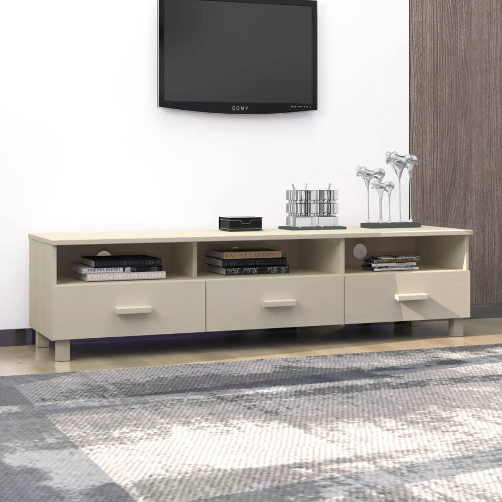 vidaXL TV Cabinet HAMAR Honey Brown 158x40x40 cm Solid Wood Pine