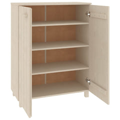 vidaXL Shoe Cabinet HAMAR Honey Brown 85x40x108 cm Solid Wood Pine