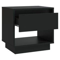 vidaXL Bedside Cabinet White 45x34x44 cm Engineered Wood