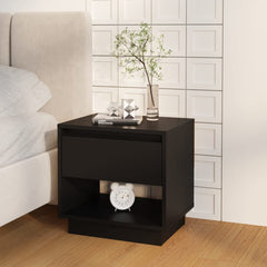 vidaXL Bedside Cabinet White 45x34x44 cm Engineered Wood