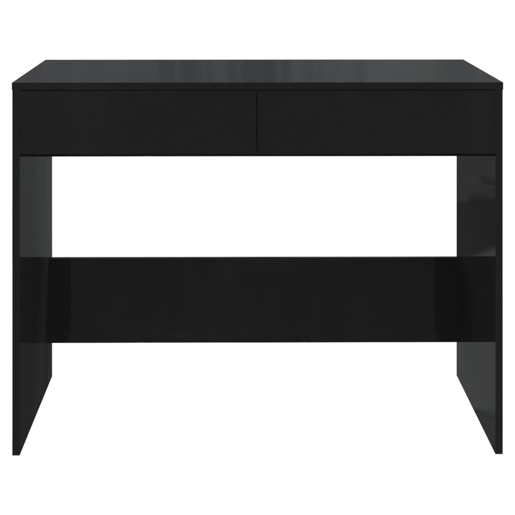 vidaXL Desk Black 101x50x76.5 cm Engineered Wood