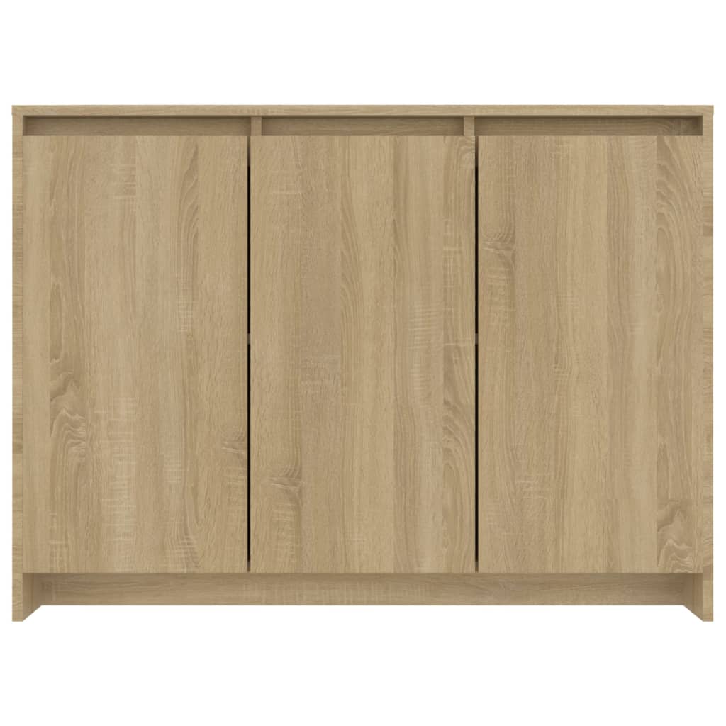 vidaXL Sideboard Sonoma Oak 102x33x75 cm Engineered Wood