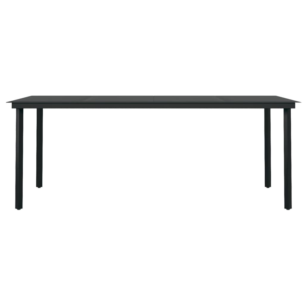 vidaXL 5 Piece Garden Dining Set Black