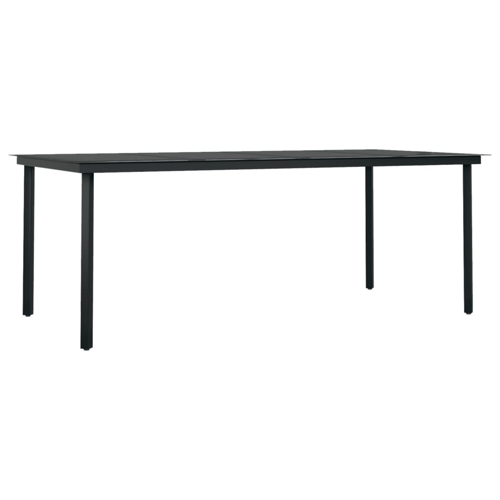 vidaXL 5 Piece Garden Dining Set Black