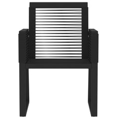 vidaXL 5 Piece Garden Dining Set Black