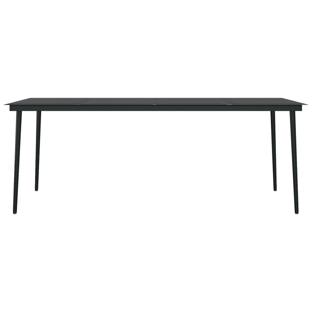 vidaXL 3 Piece Garden Dining Set Black