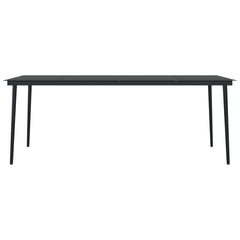 vidaXL 3 Piece Garden Dining Set Black