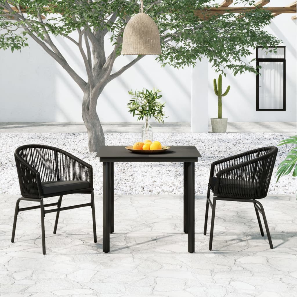 vidaXL 5 Piece Garden Dining Set Grey