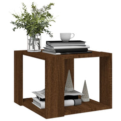 Coffee Table  Oak 40x40x30 cm Engineered Wood
