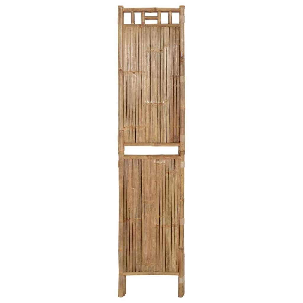 vidaXL 4-Panel Room Divider Bamboo 160x180 cm