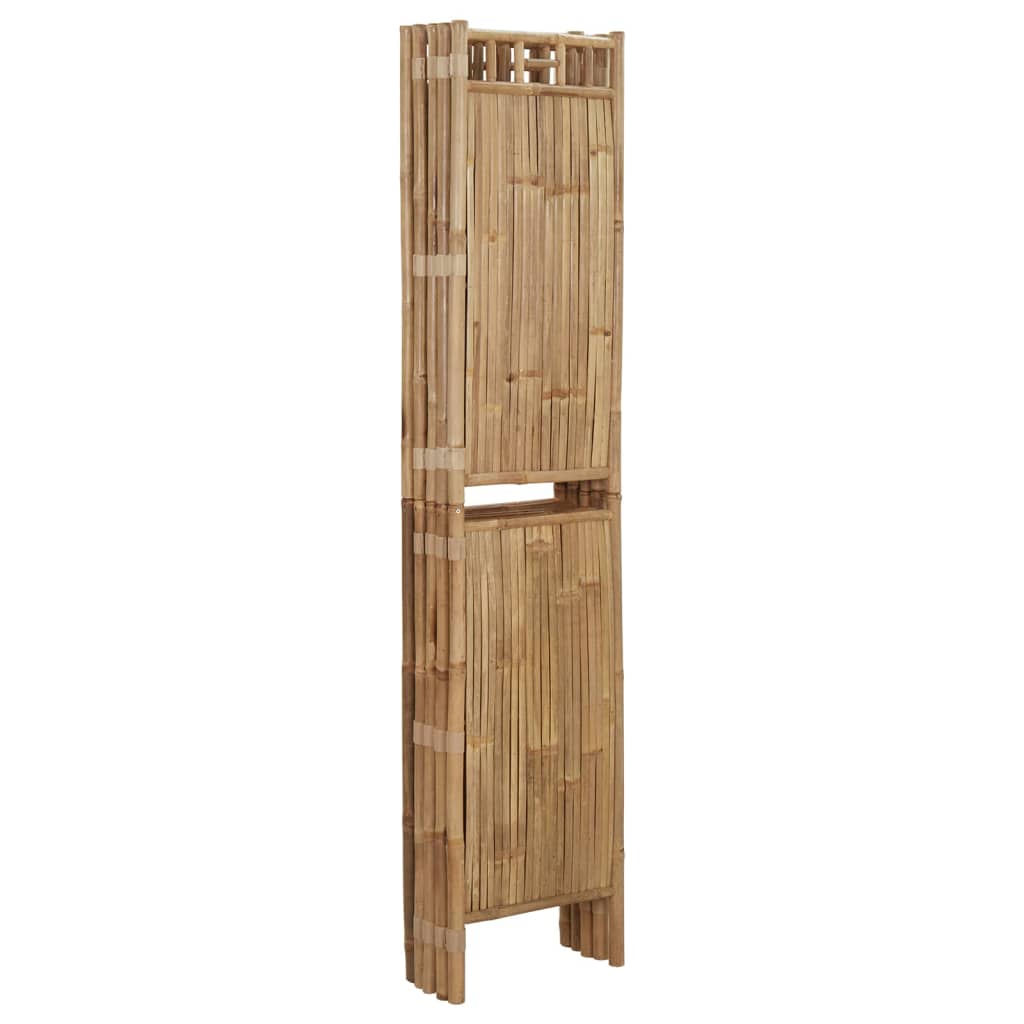 vidaXL 5-Panel Room Divider Bamboo 200x180 cm