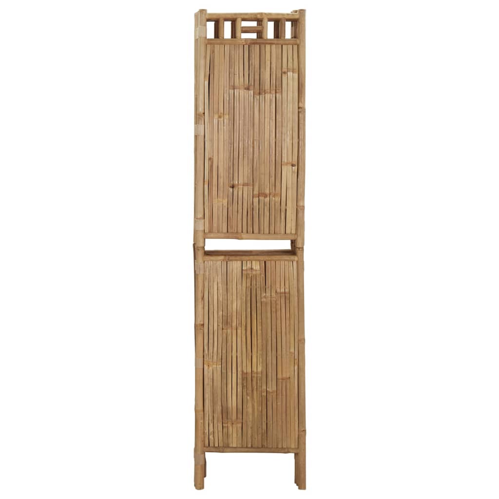 vidaXL 5-Panel Room Divider Bamboo 200x180 cm