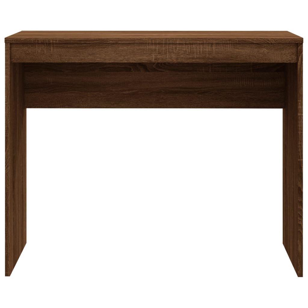 vidaXL Desk Smoked Oak 90x40x72 cm Engineered Wood