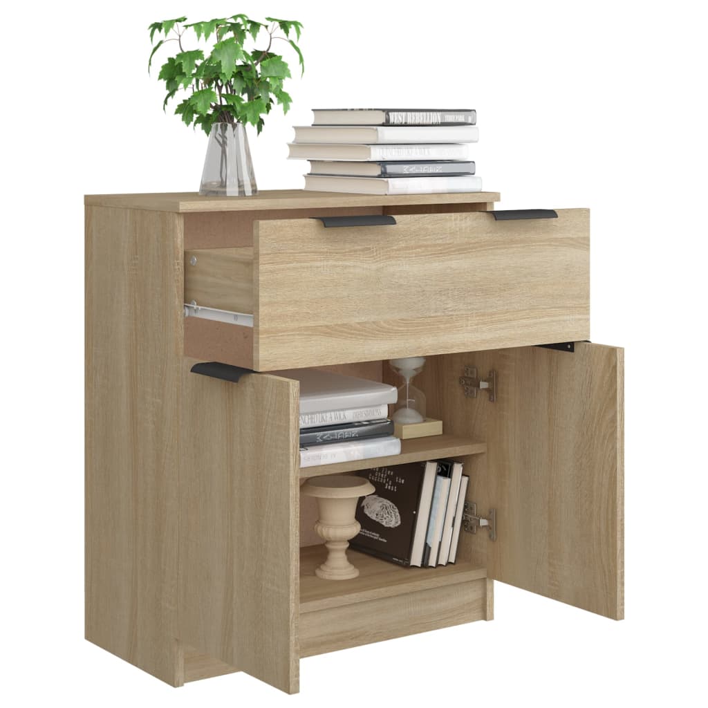 vidaXL Sideboard Black 60x30x70 cm Engineered Wood