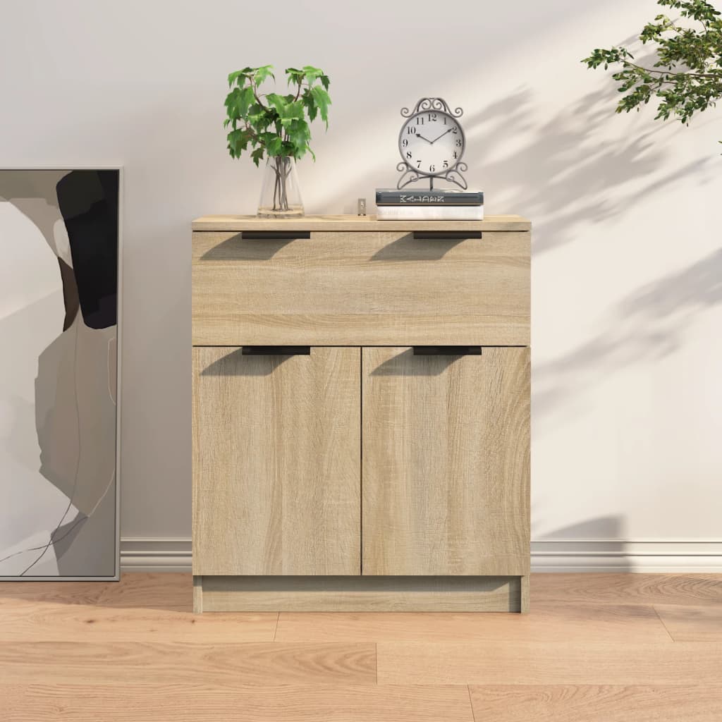 vidaXL Sideboard Black 60x30x70 cm Engineered Wood