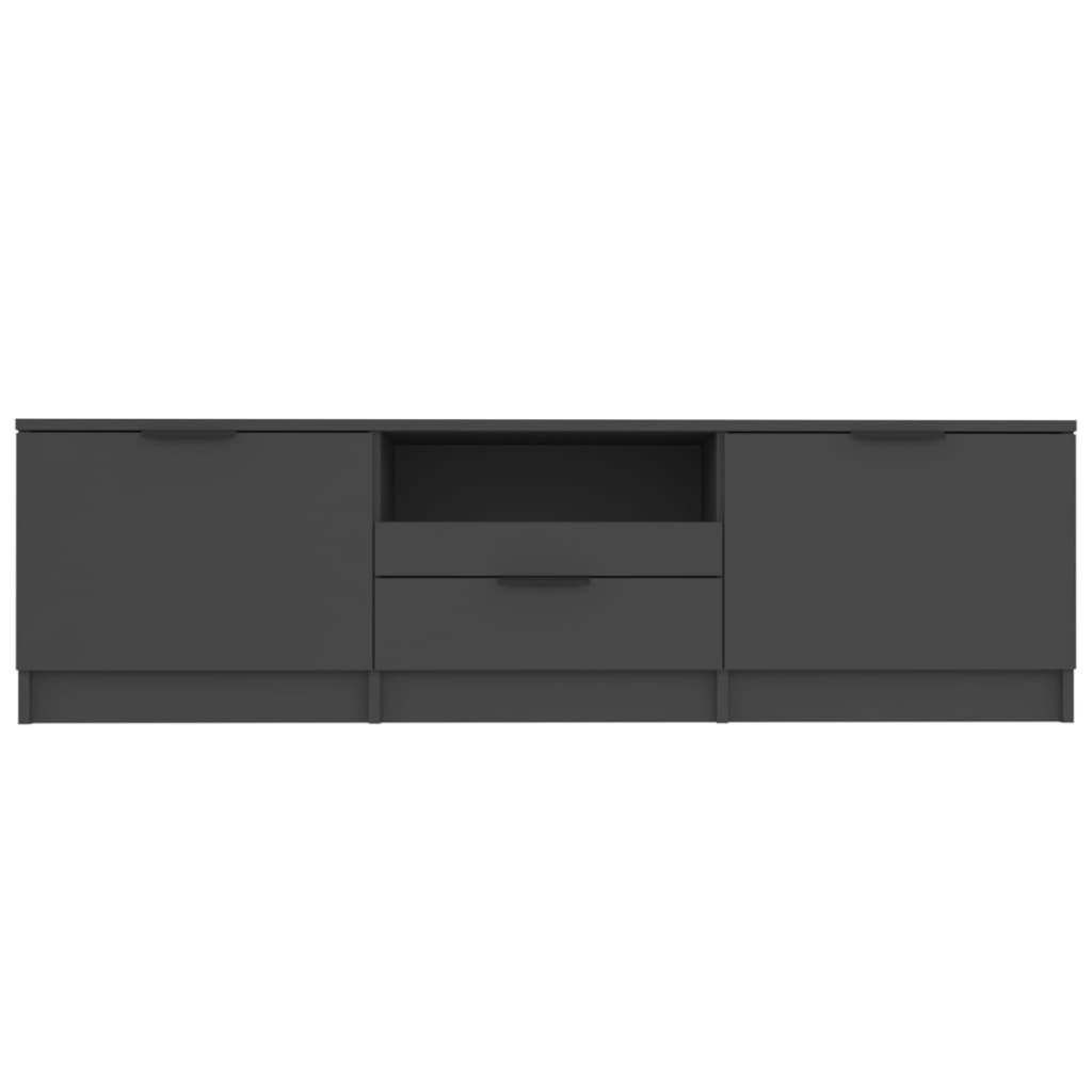 vidaXL TV Cabinet Black 140x35x40 cm Engineered Wood