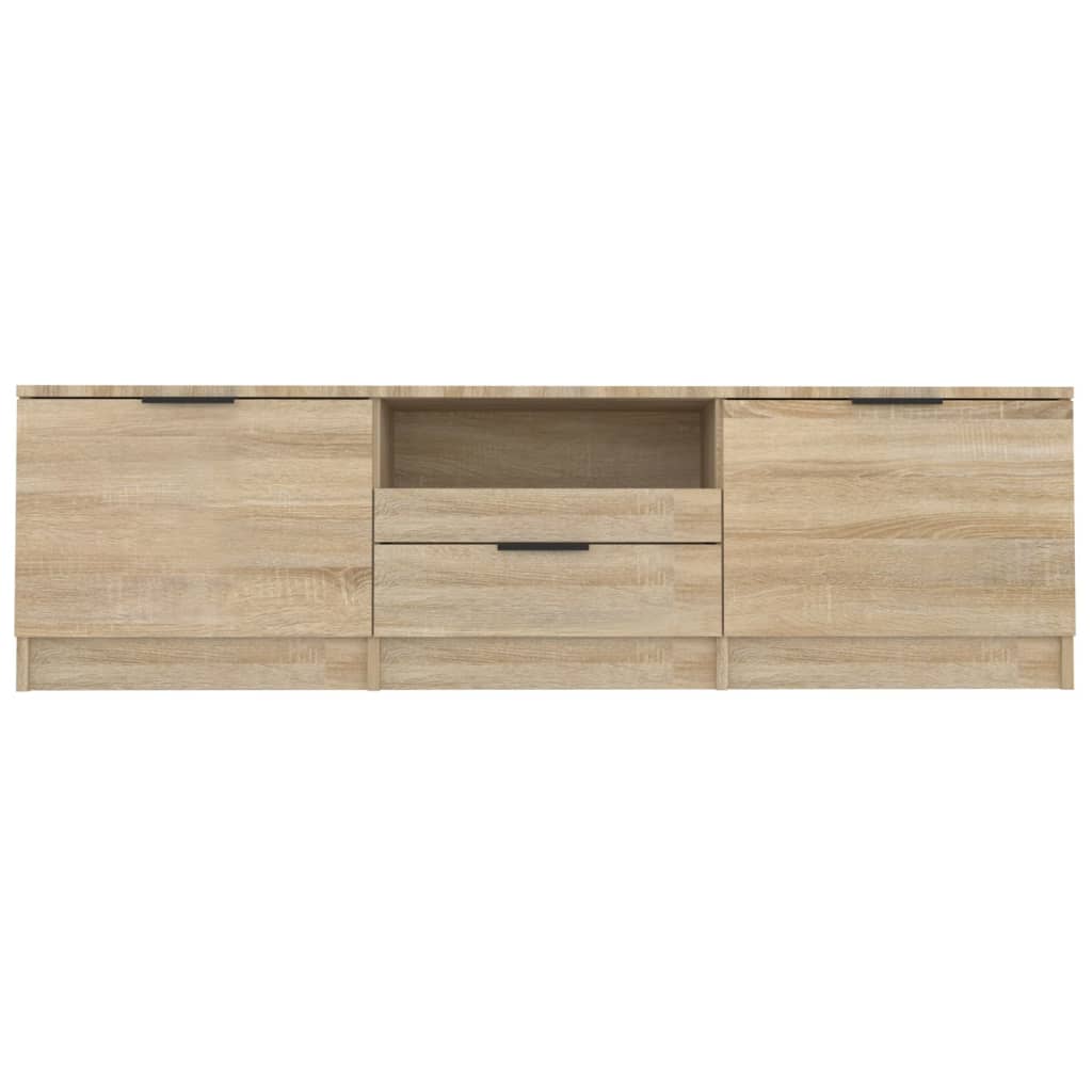 vidaXL TV Cabinet Black 140x35x40 cm Engineered Wood