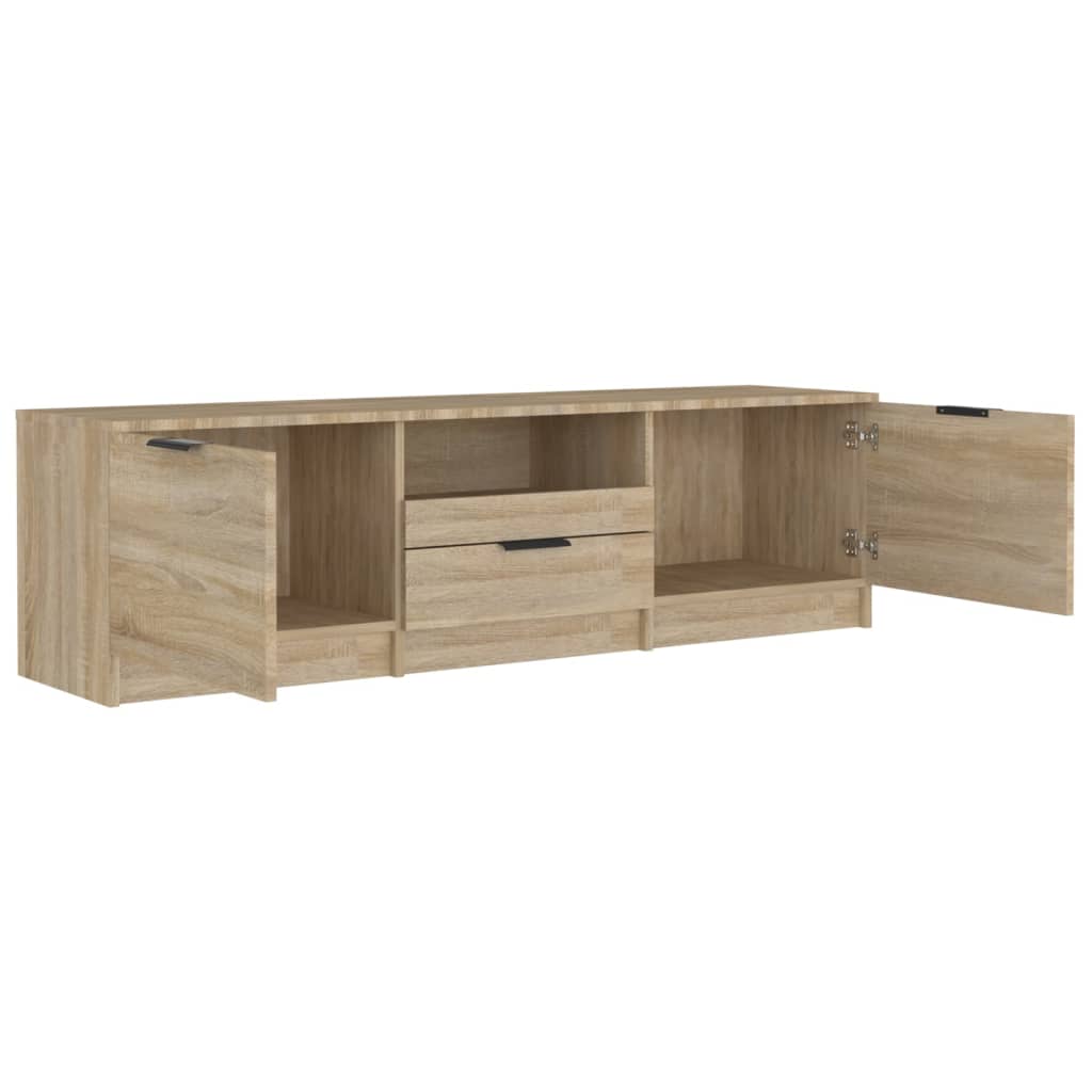 vidaXL TV Cabinet Black 140x35x40 cm Engineered Wood