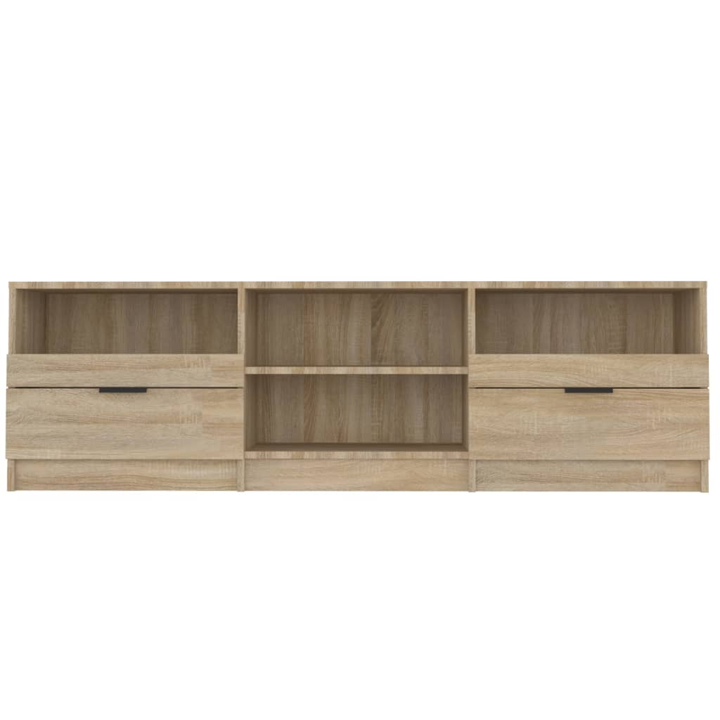 vidaXL TV Cabinet Black 150x33.5x45 cm Engineered Wood