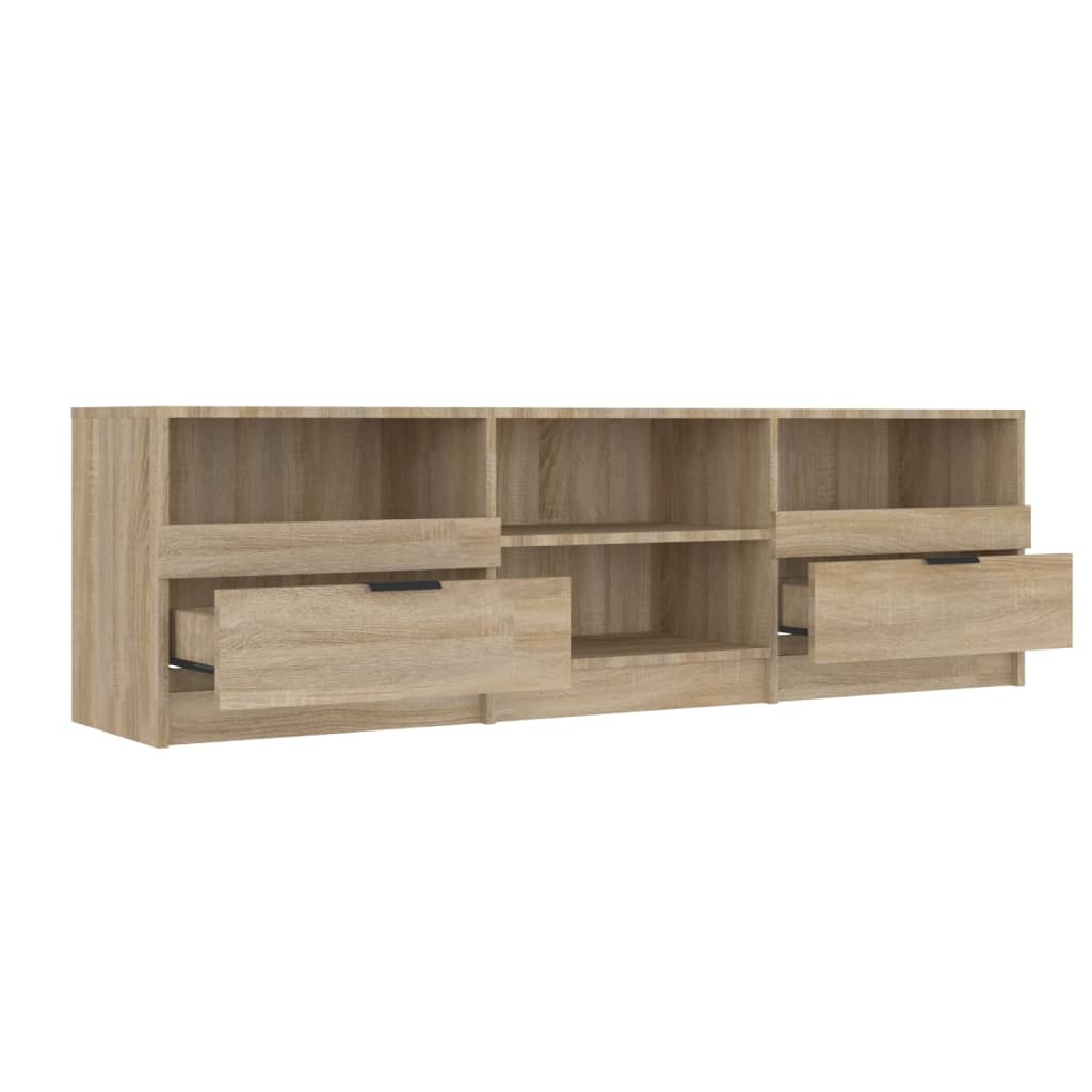 vidaXL TV Cabinet Black 150x33.5x45 cm Engineered Wood