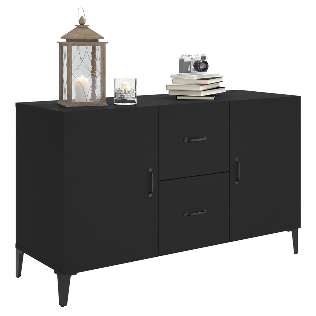 vidaXL Sideboard Black 100x36x60 cm Engineered Wood