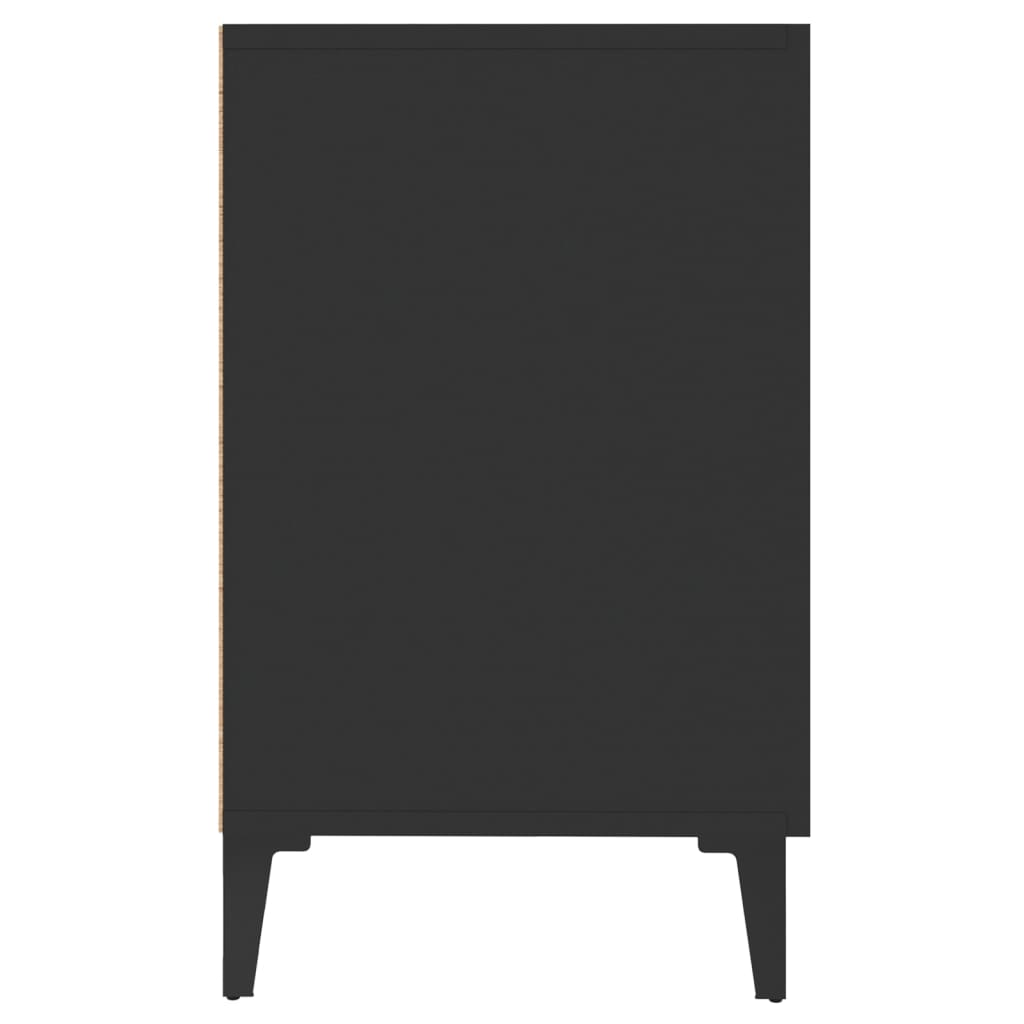 vidaXL Sideboard Black 100x36x60 cm Engineered Wood