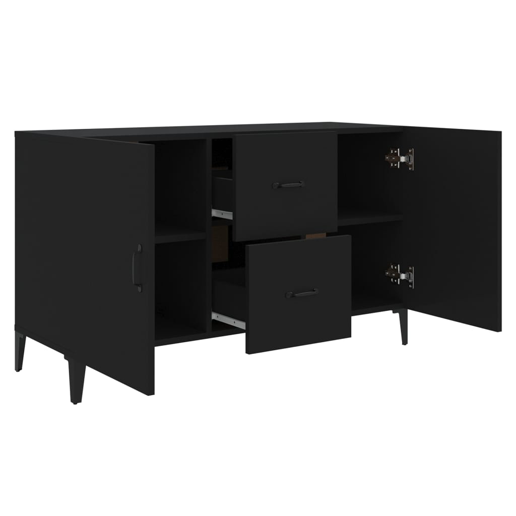 vidaXL Sideboard Black 100x36x60 cm Engineered Wood