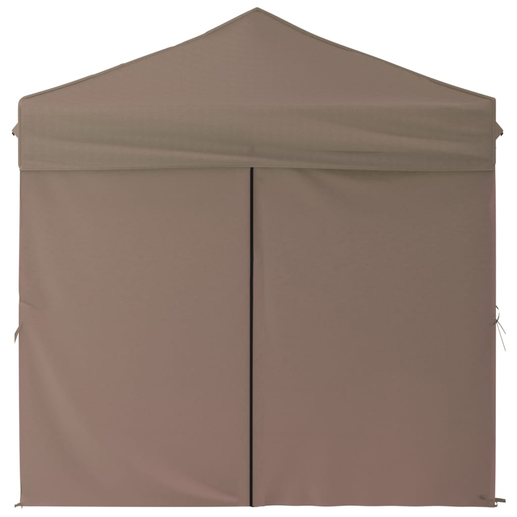 vidaXL Folding Party Tent with Sidewalls Anthracite 3x3 m