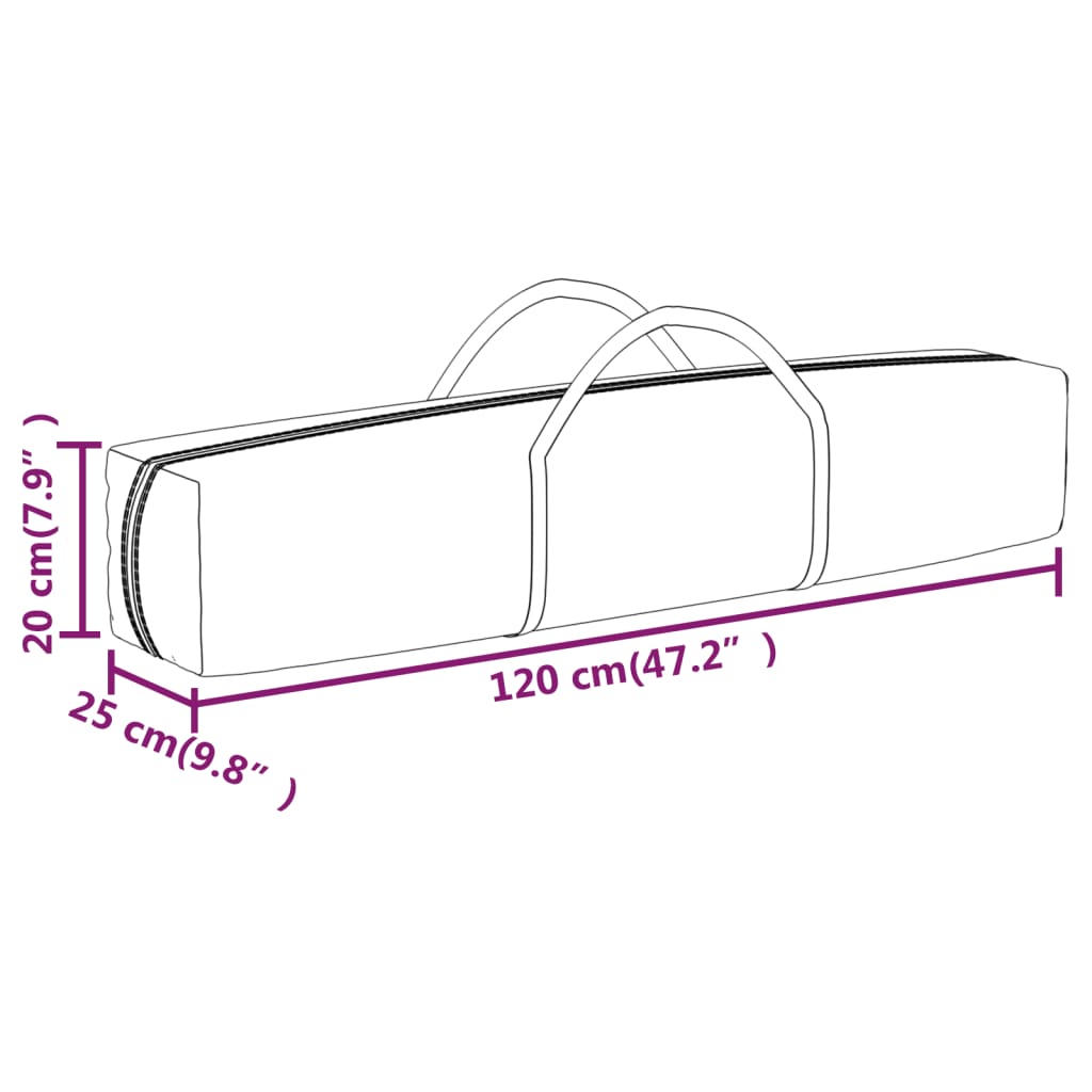 vidaXL Folding Party Tent with Sidewalls Anthracite 3x3 m