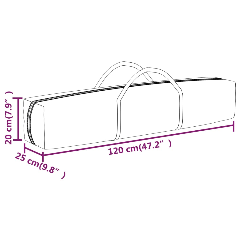 vidaXL Folding Party Tent with Sidewalls Anthracite 3x3 m