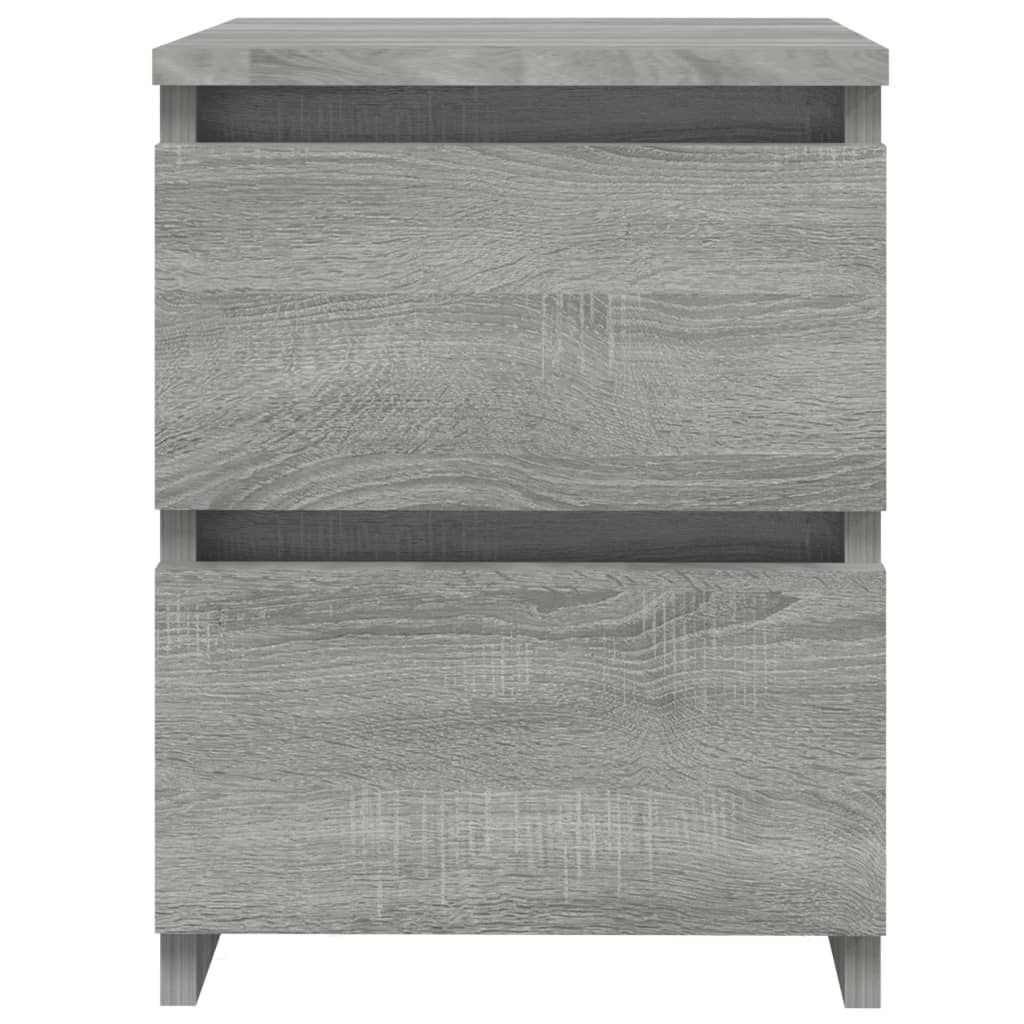 vidaXL Bedside Cabinets 2 pcs Grey Sonoma 30x30x40 cm Engineered Wood