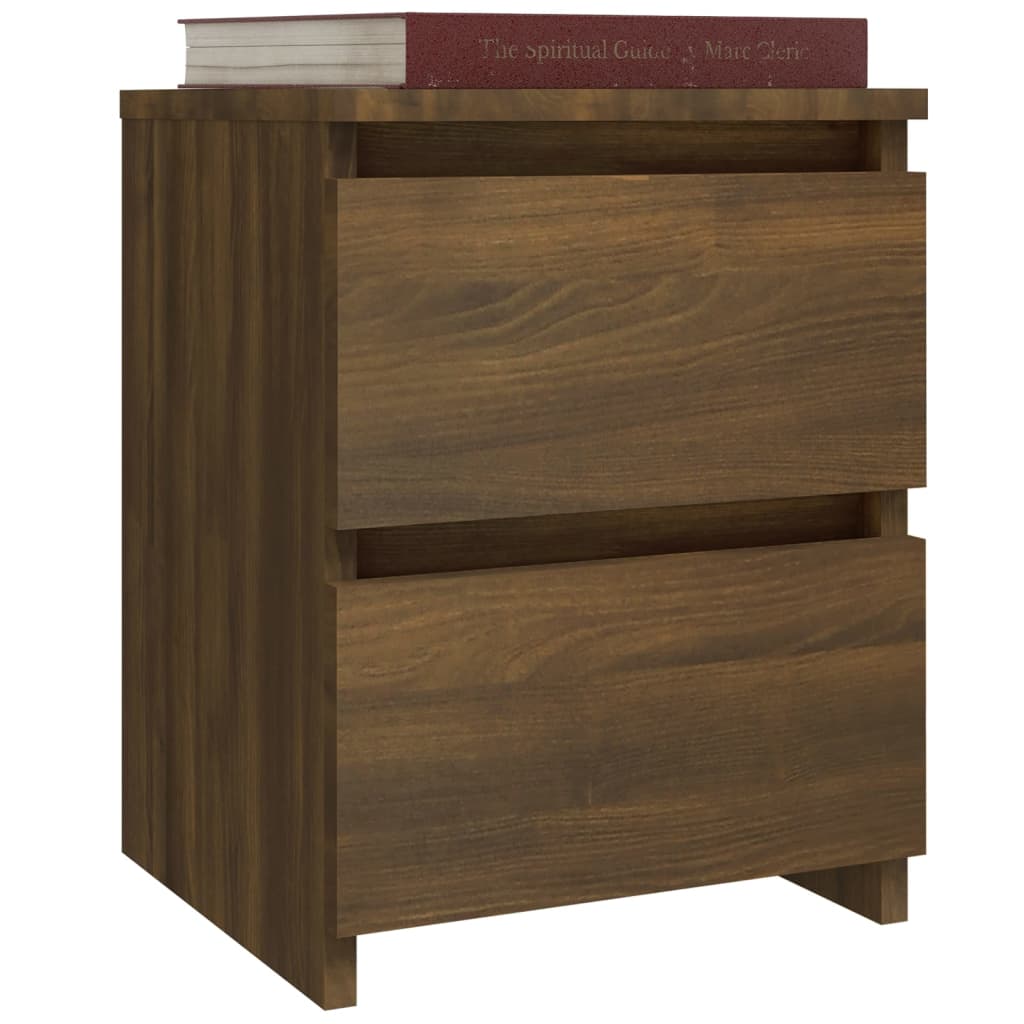 vidaXL Bedside Cabinets 2 pcs Grey Sonoma 30x30x40 cm Engineered Wood