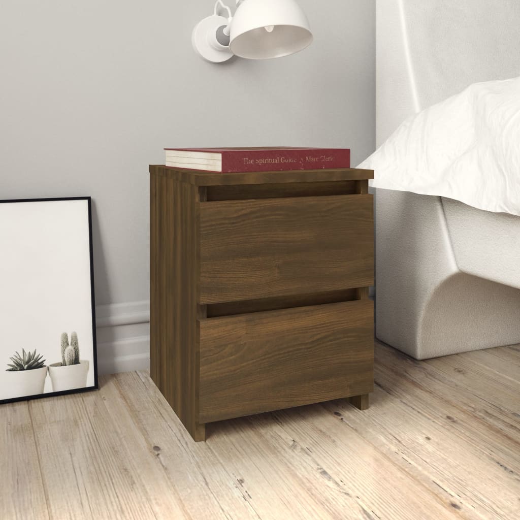 vidaXL Bedside Cabinets 2 pcs Grey Sonoma 30x30x40 cm Engineered Wood