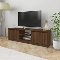 vidaXL TV Cabinet Smoked Oak 120x30x35.5 cm Engineered Wood