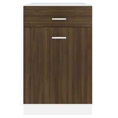 vidaXL Drawer Bottom Cabinet Lyon Brown Oak 50x46x81.5 cm Engineered Wood