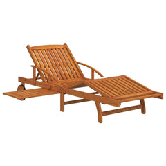 vidaXL 2 Piece Sunlounger Set with Table Solid Wood Acacia